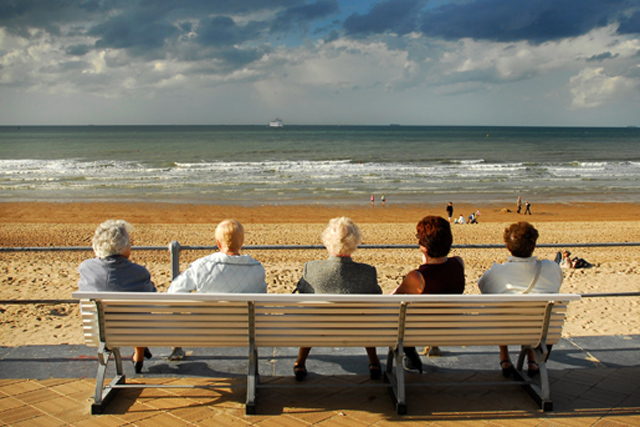 Seniorinnen am Strand