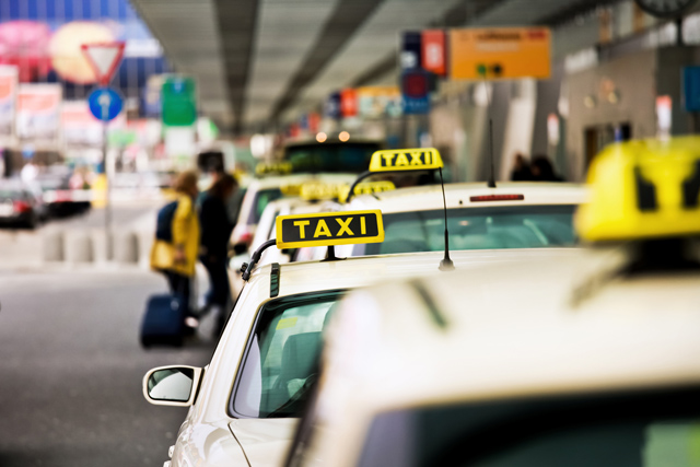 Taxis am Flughafen