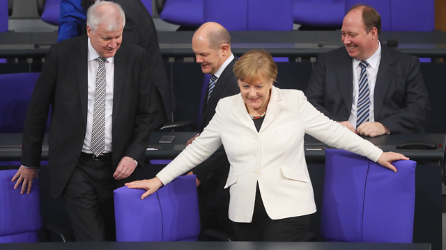Merkel am Tag der Wahl zur neuen (alten) Kanzlerin