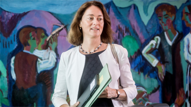 Justizministerin Barley Justizministerin Katarina Barley (SPD) auf der ersten Kabinettssitzung nach der Sommerpause.