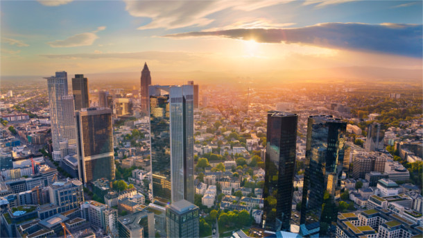Skyline Bankenviertel Frankfurt