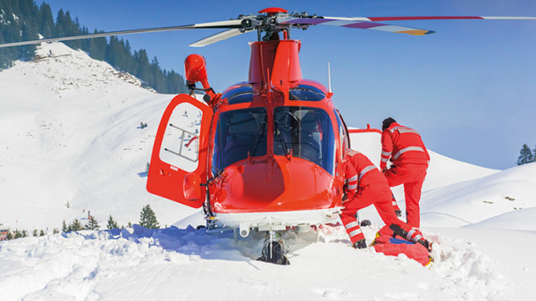 Rettung im Ski-Urlaub