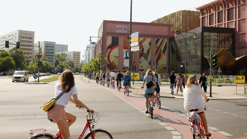 Fahrradfahrer in Berlin