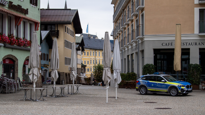 Leerer Platz in Berchtesgaden