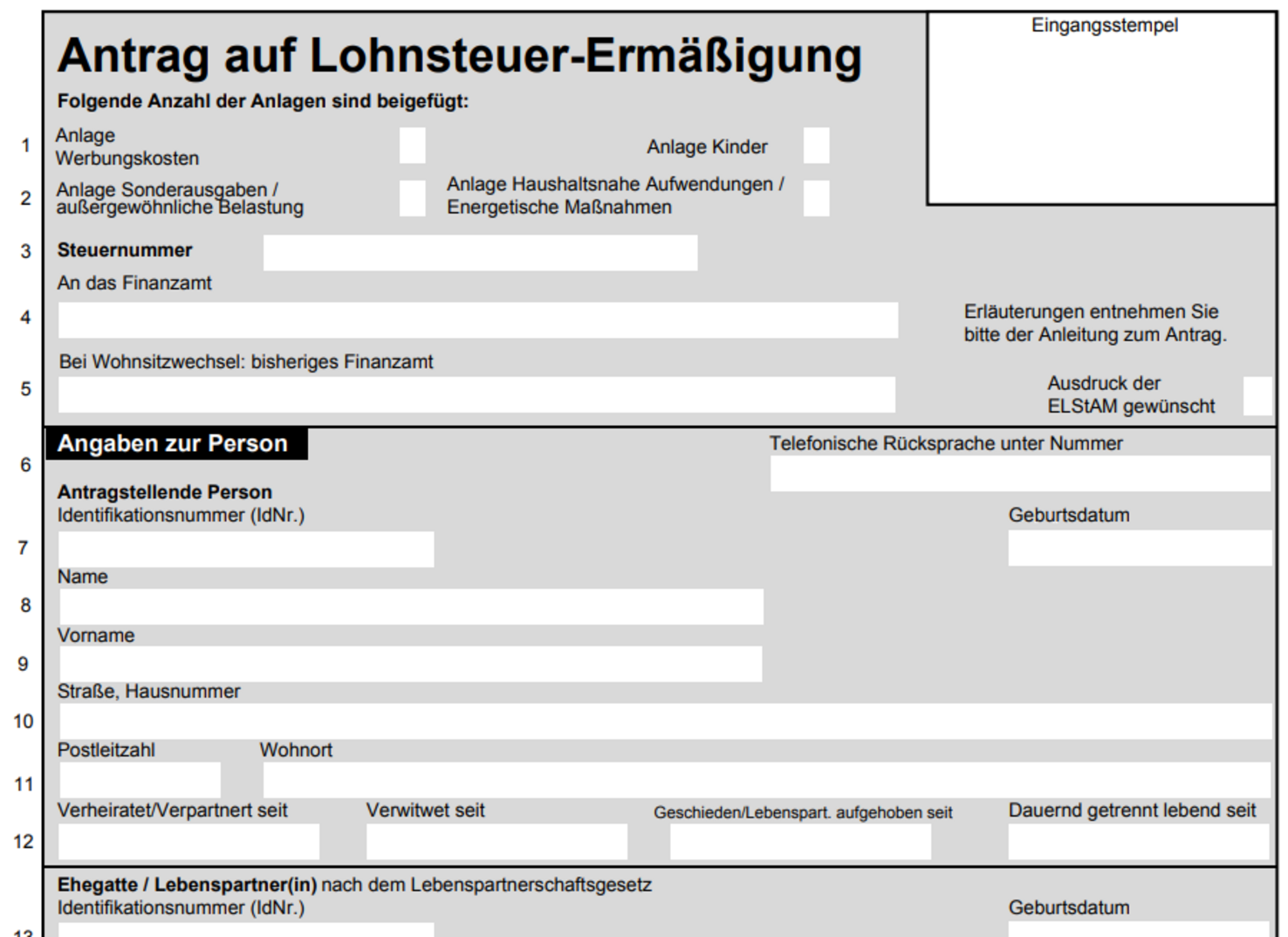Antrag Auf Lohnsteuerermäßigung 2021 Nrw Pdf Steuerklasse ändern: So gelingt der Wechsel