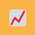 Emoji Graph mit positivem Verlauf