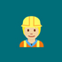 Emoji Person mit gelben Helm