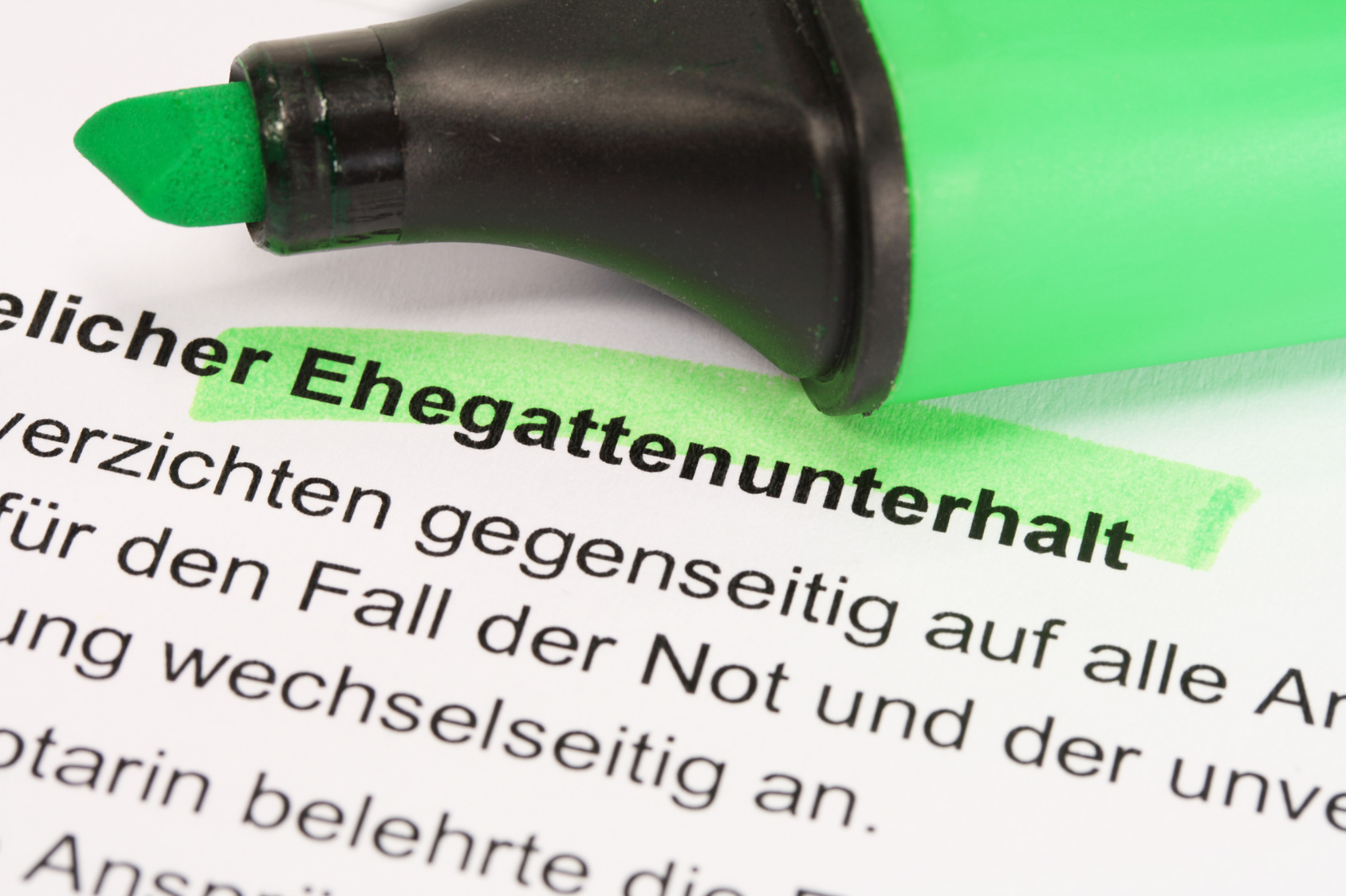 unterhaltszahlungen an ehefrau nach scheidung